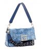 Guess Dl758019Den Handbags Brightside Shoulder Bag Denim Nb