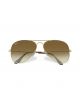 Ray Ban 0RB3025 001/51 55 GOLD CRYSTAL BROWN GRADIENT Metal Man