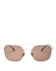 Burberry 0BE3107 110973 56 LIGHT GOLD BROWN Metal Man