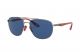 Ray Ban 0RB3659M F03780 57 MATTE GUNMETAL DARK BLUE Metal Man