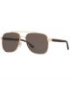 Gucci Gg0422S003 60 Man Metal Aviator Goldbrownbrown Nb