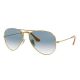 Ray Ban 0RB3025 001/3F 58 GOLD CRYSTAL GRADIENT LIGHT BLUE Metal Man
